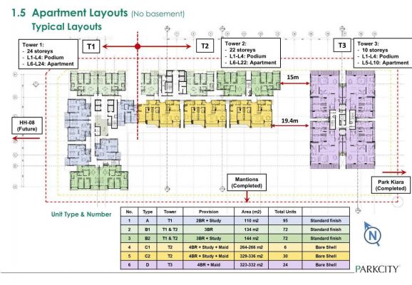 Mặt bằng Parc Regent